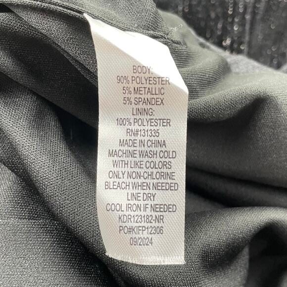 Urban Social Velvet Strapless Mini Dress Womens S Black Shimmer Whimsigoth - Picture 11 of 12